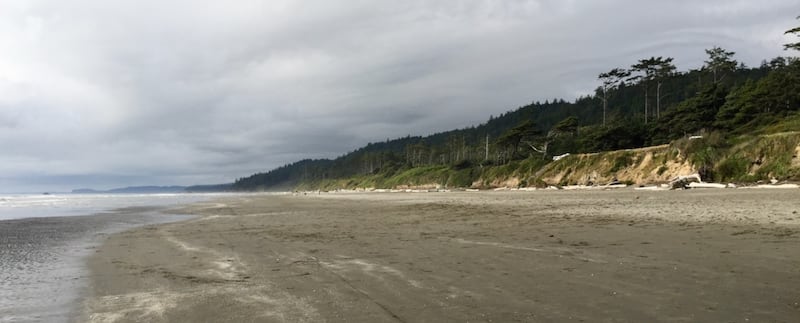 A beach in Olympic National Park in Washington is pictured in this 2017 file photo.