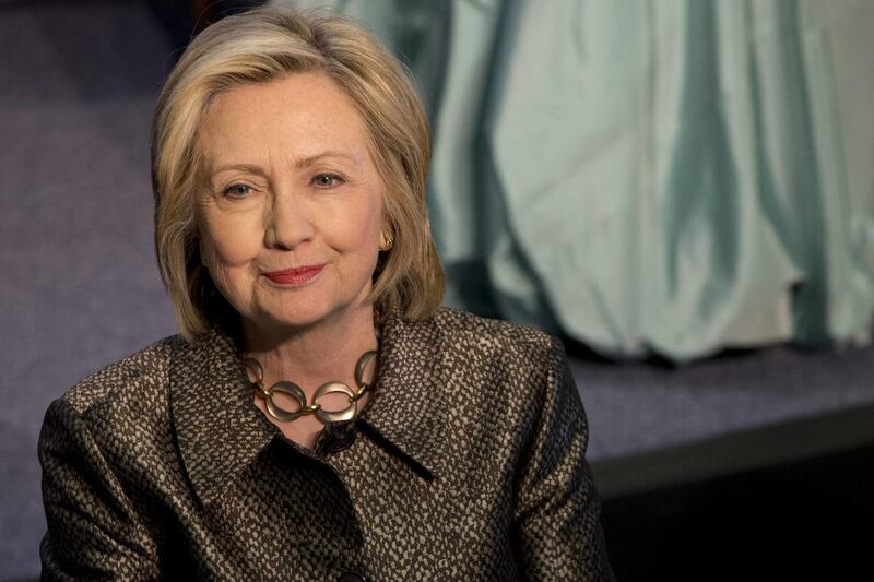 Former First Lady, Senator of New York, U.S. Secretary of State, and 2016 U.S. presidential hopeful Hillary Clinton