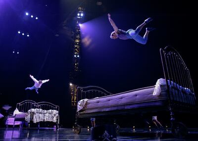 The traveling production of "Corteo" carries an estimated 3,000 costume items wherever it goes, and the performers use around 1,200 costume items for each show.