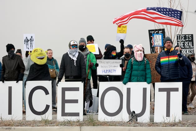Demonstrators protest possible new immigrant detention facility in Utah