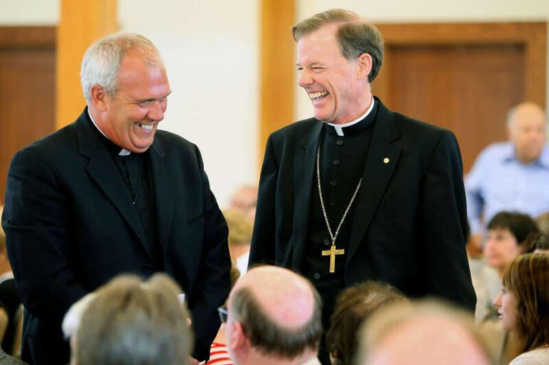 The Most Rev. John C. Wester, Catholic bishop of Salt Lake City, and Dr. Alan Morris, director of research in the Pulmonary and Critical Care Division of LDS Hospital and Intermountain Medical Center, were honored with the Legacy of Life award at a benefi