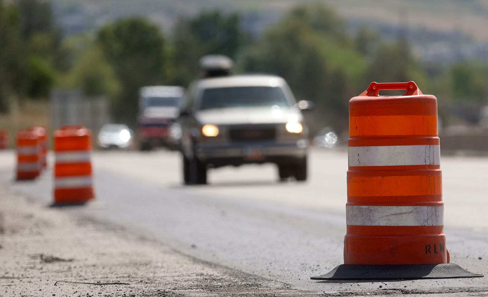 Traffic moves along I-80 near 1300 East in Salt Lake City, where the Utah Department of Transportation will begin a project to add a new eastbound lane on the freeway.