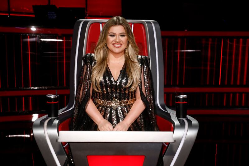 Kelly Clarkson during the live finale of “The Voice” Season 21.