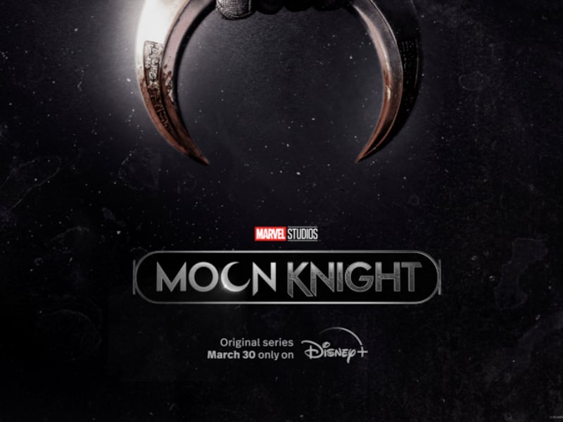 The new “Moon Knight” poster from Marvel Studios and Disney+.