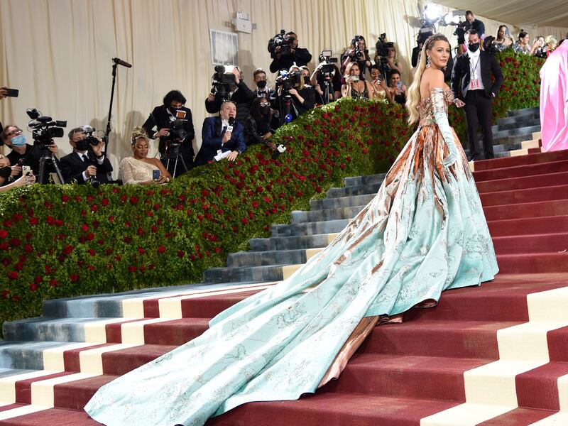 Blake Lively attends The Metropolitan Museum of Art’s Costume Institute benefit gala in New York.
