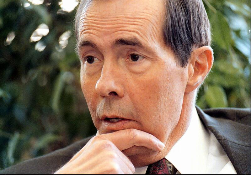 BYU President Rex E. Lee, the founding dean of BYU’s J. Reuben Clark Law School in 1973, is shown in a portrait.