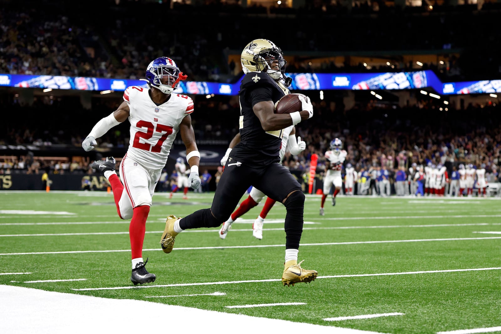 What top speed did Rashid Shaheed reach on his 87-yard touchdown ...