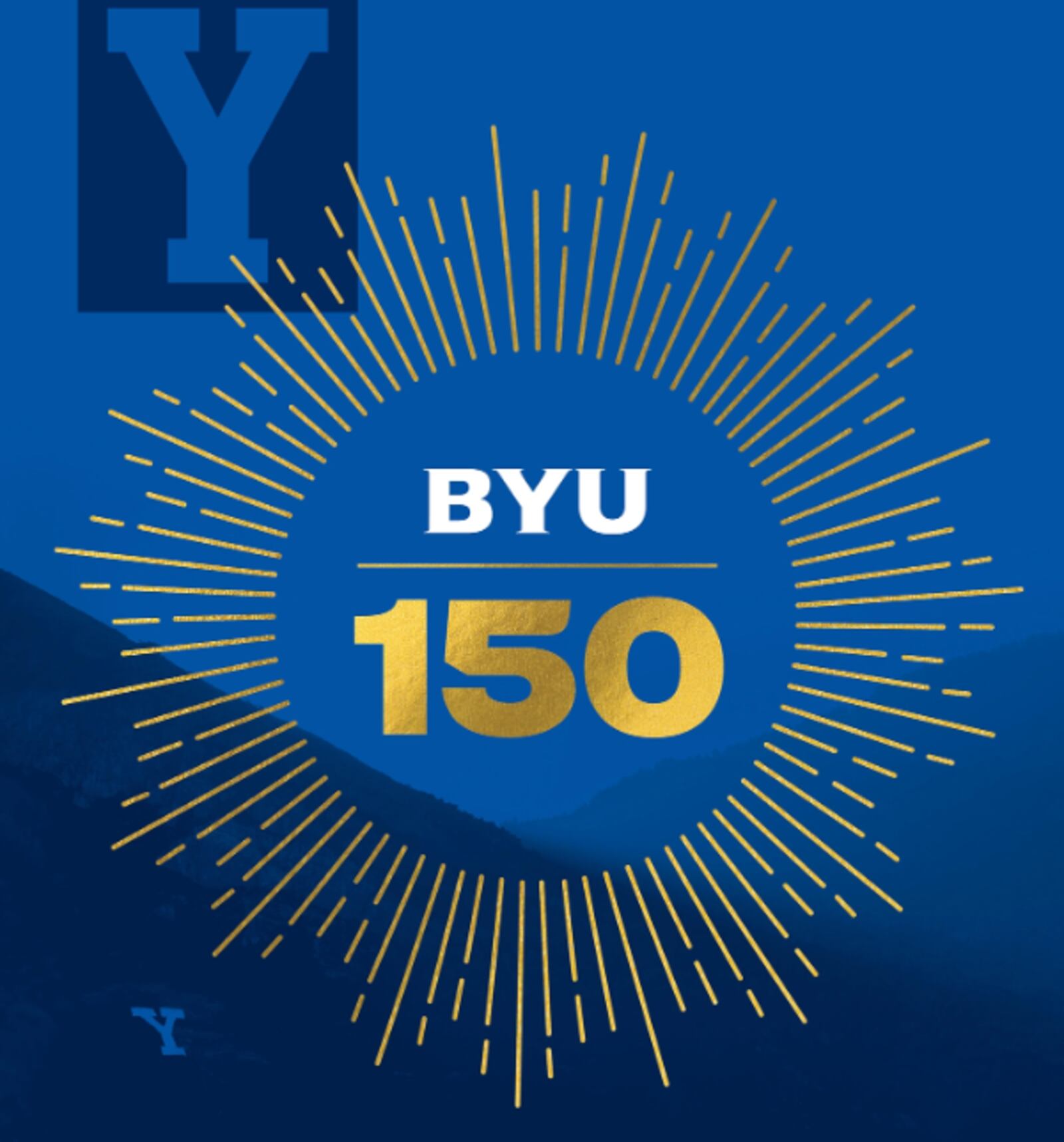 Students sharing light during the BYU Sesquicentennial Kickoff