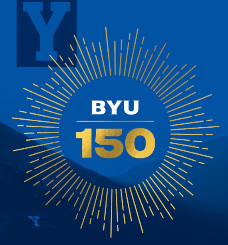 The cover of the August 2025 issue of the BYU alumni magazine, celebrating the 150th anniversary of the university.
