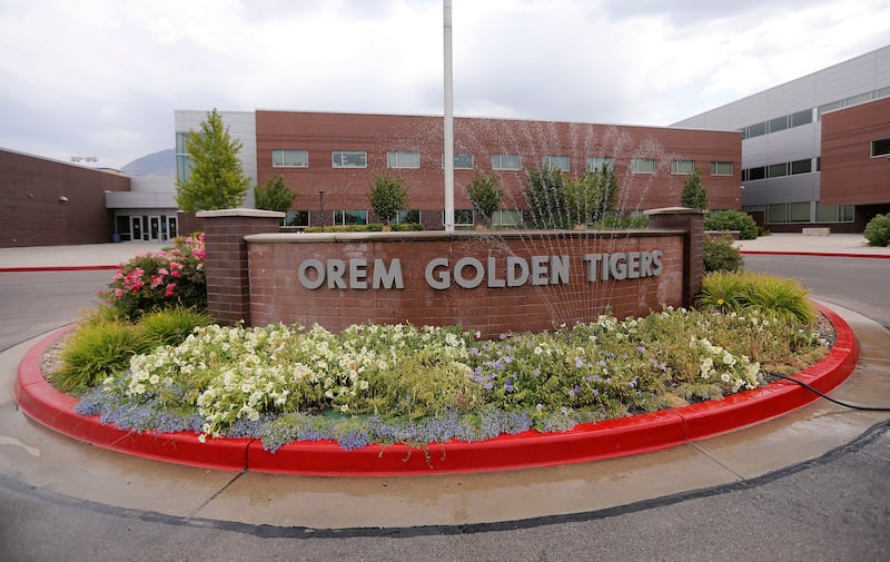 Orem High School in Orem is pictured on Aug. 20, 2020.