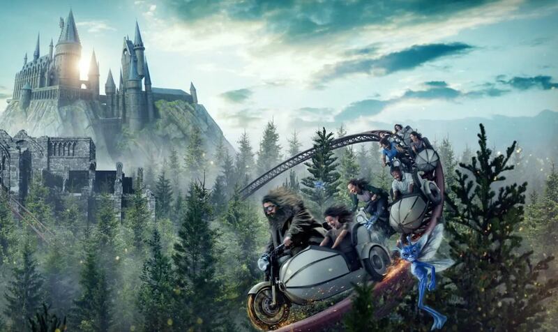 Visitors to the new "Hagrid's Magical Creatures Motorbike Adventure" attraction will be able to fly beyond the grounds of Hogwarts castle at Universal’s Harry Potter World, where they’ll see “some of the wizarding world’s rarest magical creatures,” accord