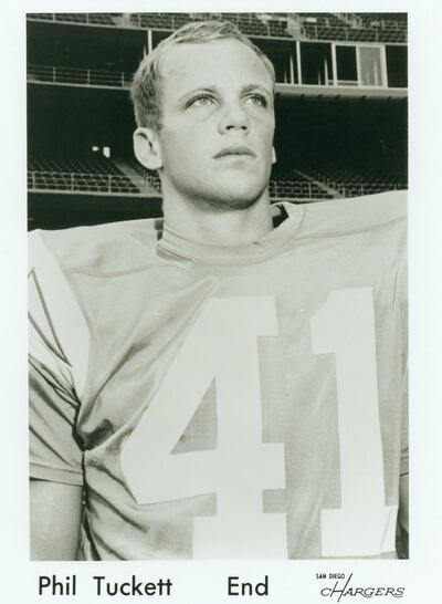 Phil Tuckett is pictured during his time on the San Diego Chargers. Tuckett, a football player-turned-filmmaker, told the Deseret News the story of how he became a filmmaker and some of the highlights of his career during a recent interview.