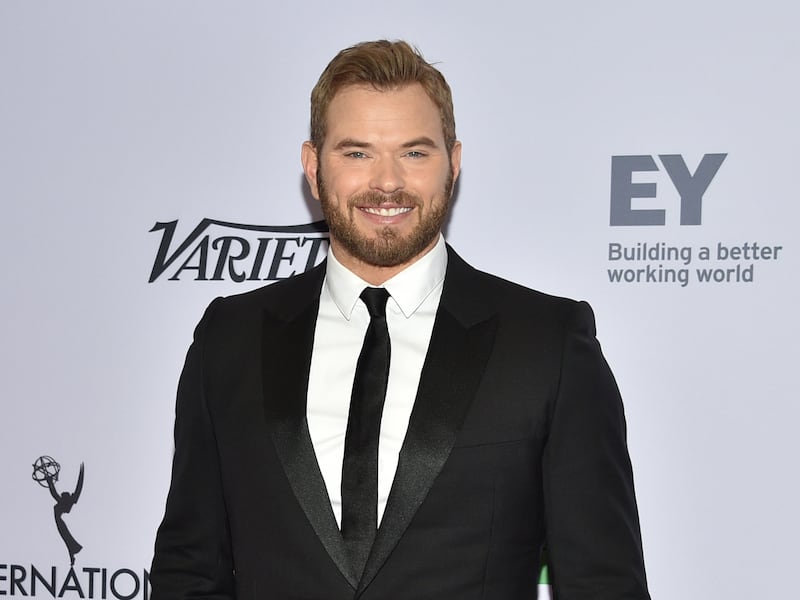 Kellan Lutz arrives at the 47th International Emmy Awards gala at the Hilton Hotel on Nov. 25, 2019, in New York.