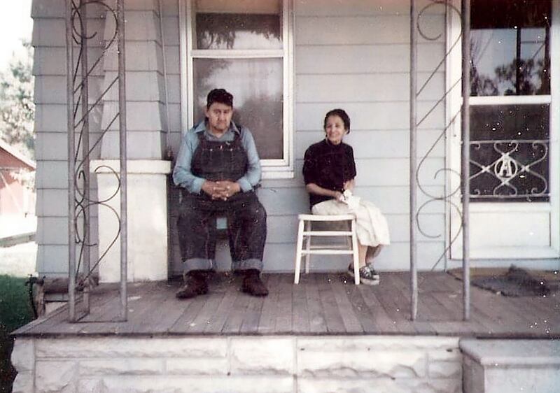 Celedon Archuleta and his wife Salome in a family photo. Celedon Archuleta was killed in 1980 in his home.