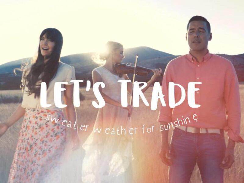 Becky Foster (left), Lynda Breese (center), and Chris Meek (right) are Dahlia Row. The Payson, Utah band is releasing one track off their album, "Songs That I Grew Up To," each month.