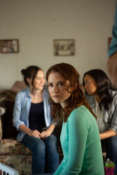 Army wives Amanda Bradley (Madeline Carroll), Heather Turner (Sarah Drew) and Tonya Lewis (Tia Mowry-Hardrict) seek strength in each other upon hearing news of the troop surge in “Indivisible."
