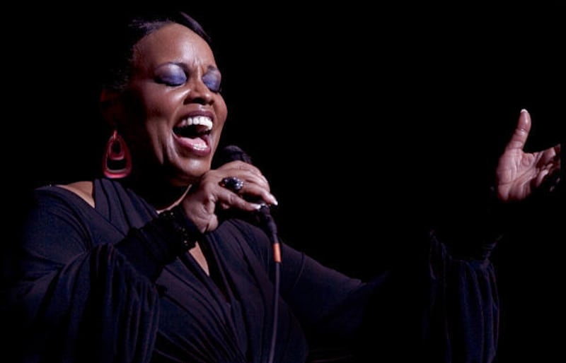 Dianne Reeves performs at the Apollo Theater in Harlem, N.Y. Reeves also sang at the closing ceremonies of the 2002 Olympics.