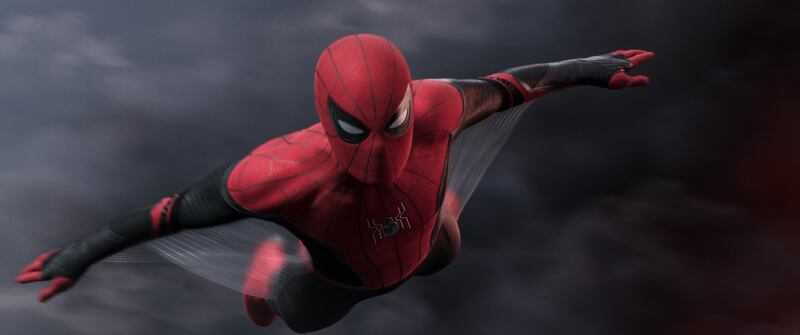 Spider-Man in Columbia Pictures’ “Spider-Man: Far From Home.”