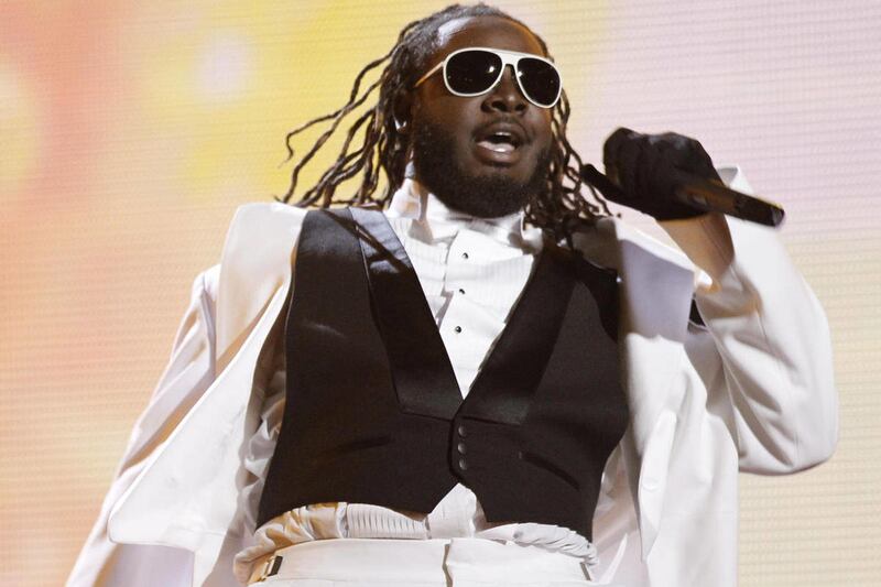 FILE - In this Jan. 31, 2010 file photo, T-Pain performs at the Grammy Awards in Los Angeles. T-Pain says his latest album, "rEVOLVER," is the best record he's ever done.