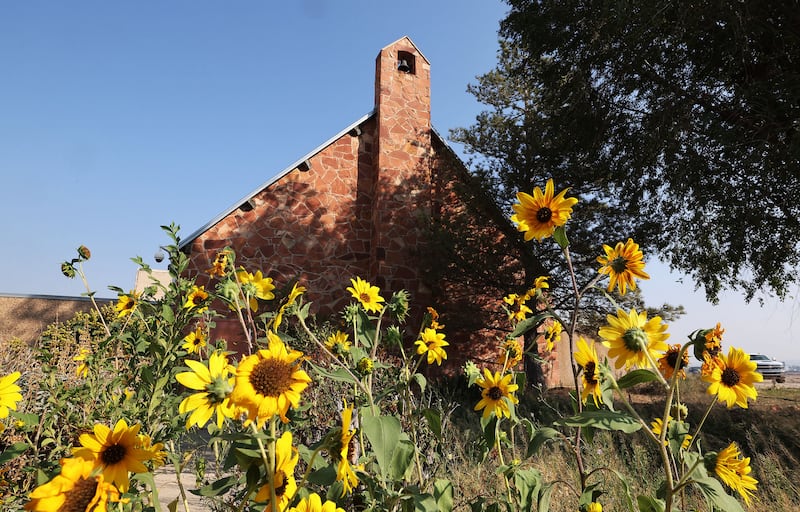 The Chapel by the Wayside will remain at the former Utah State Prison site in Draper on Wednesday.
