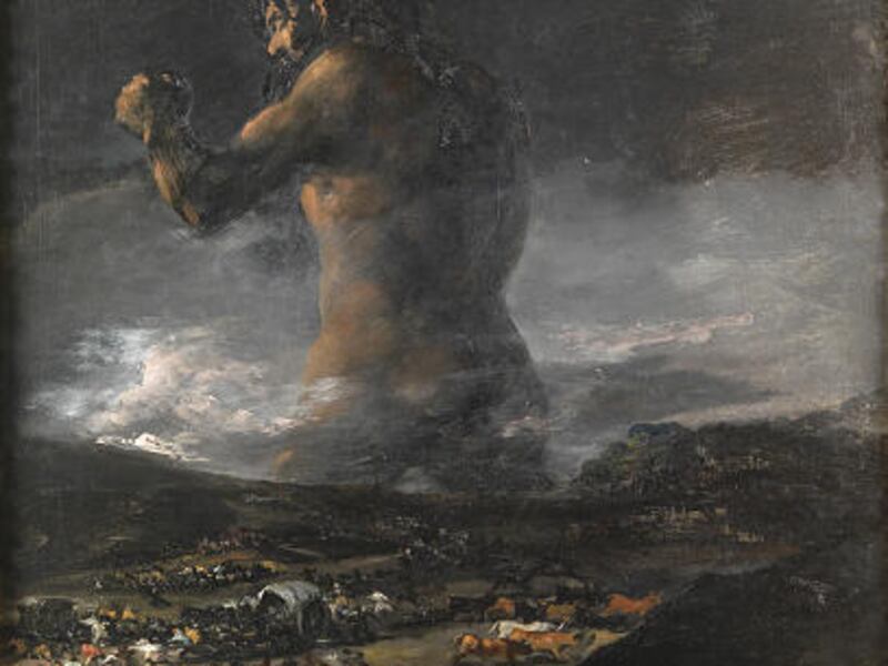 Experts at Prado museum in Madrid, Spain, says "Colossus" is not the work of Goya.