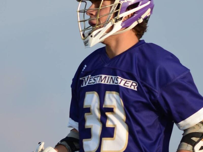 Thomas Sarjeant watches his teammates. He was named the Rocky Mountain Lacrosse Conference Rookie of the Year and second team all-conference.