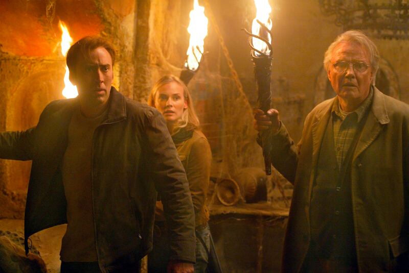 Nicolas Cage, Diane Kruger, Jon Voight in “National Treasure.”