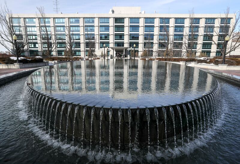 FILE - The Utah State Office Building on Capitol Hill in Salt Lake City on Monday, Jan. 28, 2019.