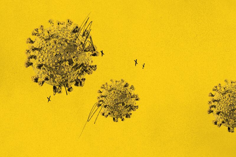 An illustration for the omicron variant.