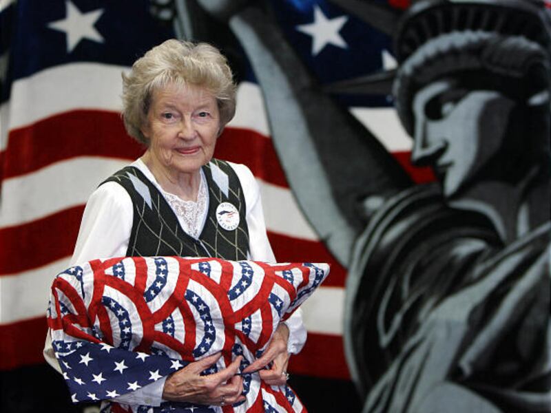 World War II veteran Rosalind J. Henneman, 90, is honored Monday at an event for female veterans at the VA Hospital in Salt Lake City. She trained pilots as a member of the WAVES from 1943 to 1945. Out of the 23.6 million veterans in the United States, 1.