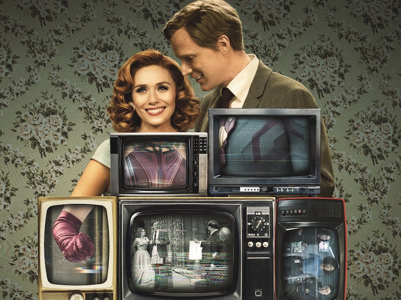 Marvel Studios presents “WandaVision,” a blend of classic television and the Marvel Cinematic Universe in which Wanda Maximoff (Elizabeth Olsen) and Vision (Paul Bettany) – two super-powered beings living idealized suburban lives – begin to suspect that everything is not as it seems. The new series is directed by Matt Shakman; Jac Schaeffer is head writer.