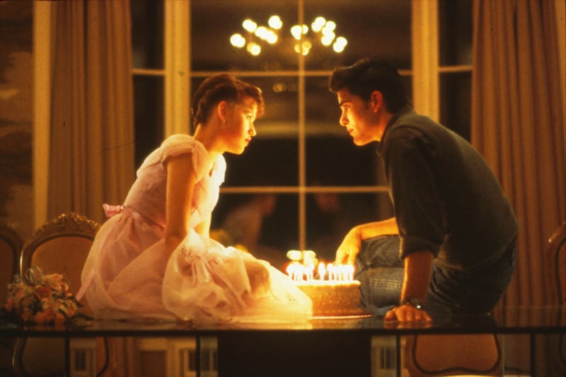 Molly Ringwald and Michael Schoeffling in“Sixteen Candles.”