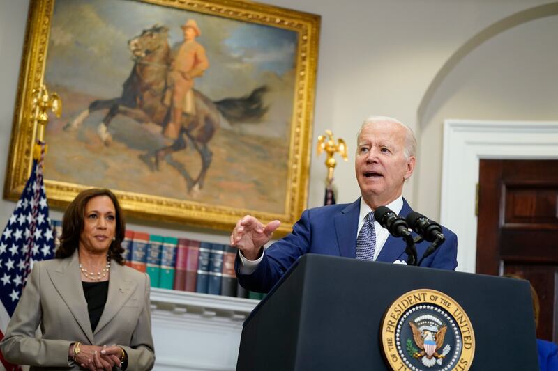 President Joe Biden speaks about abortion access at thee White House, Friday, July 8, 2022, in Washington.