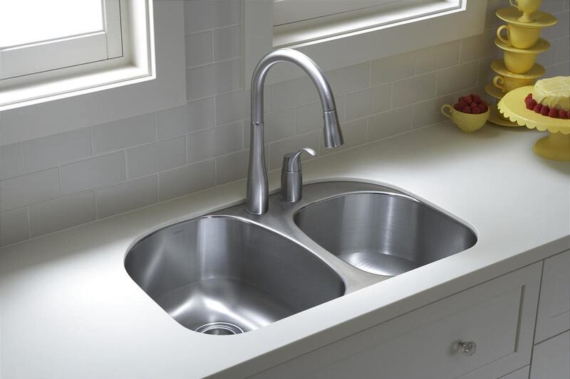 A heavy-duty stainless steel sink is a good choice if your installing an under mount sink. (SHNS file photo courtesy DIY Network)