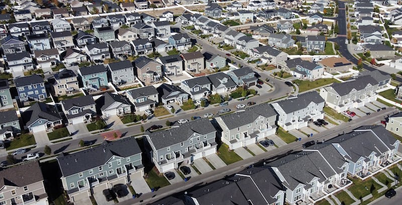 Homes in West Jordan on Oct. 10, 2022.