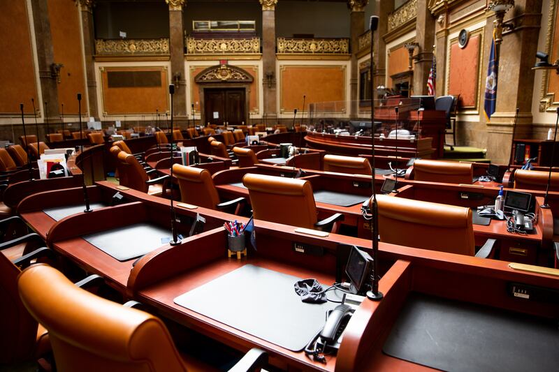 The House chamber is pictured at the Capitol in Salt Lake City on March 19, 2021.