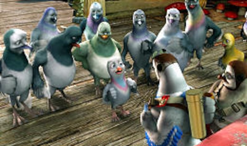 Pigeon (voice by Ewan McGregor) goes on patriotic journey in "Valiant."