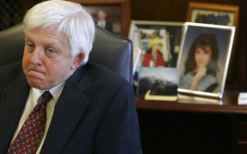 Kern County District Attorney Ed Jagels, who is retiring, is shown in his office in Bakersfield, Calif., in October.