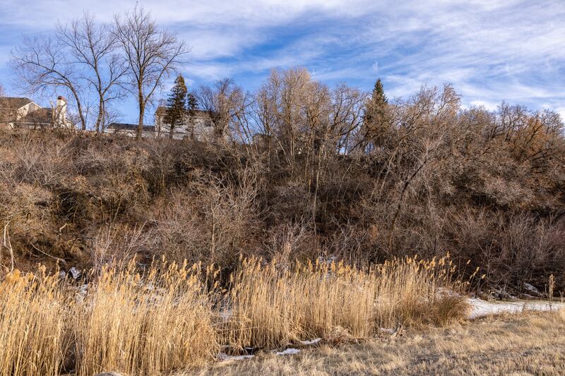 A man spotted a human skull at the bottom of this hillside near the border of Farmington and Fruit Heights in 2015.