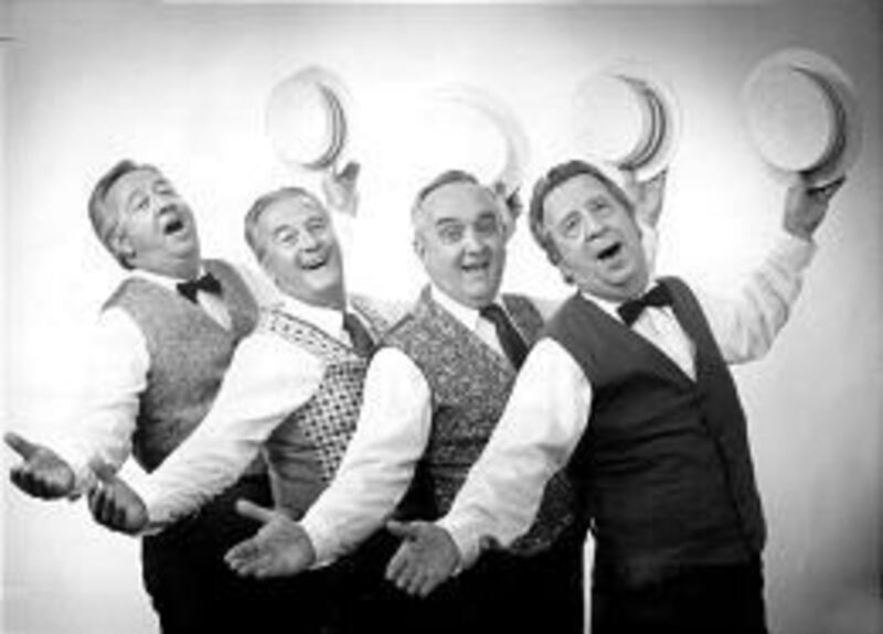 "Turk," Preston, Bob and Jack Evans perform in quartet in 1979.