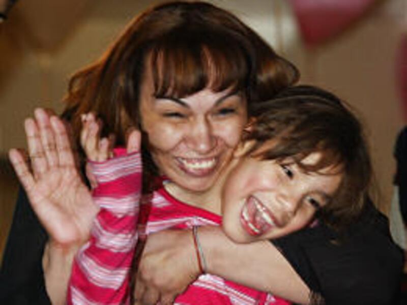 Luzaida Cuevas and her daughter were reunited earlier this month.