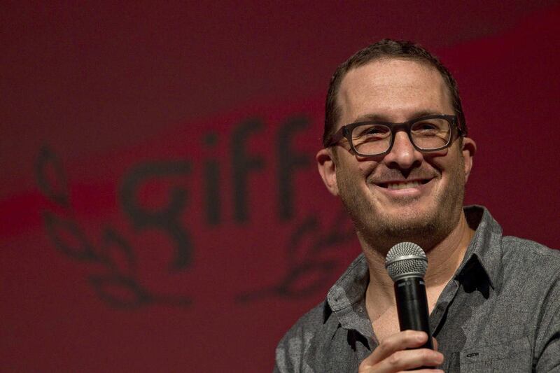 U.S. film Director Darren Aronofsky takes questions during a conference at the International Film Festival in Guanajuato, Mexico, Saturday, July 27, 2013. Aronofsky is the director of a new film about the biblical story of Noah and the ark.
