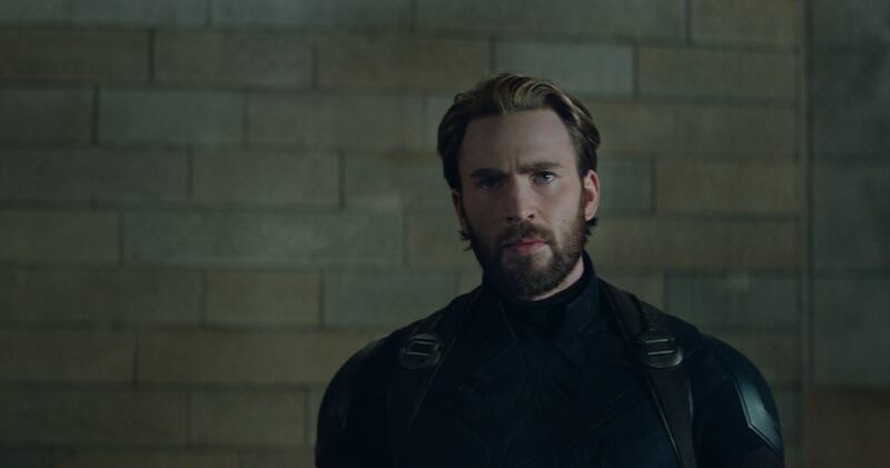 Captain America/Steve Rogers (Chris Evans) in “Avengers: Infinity War.”
