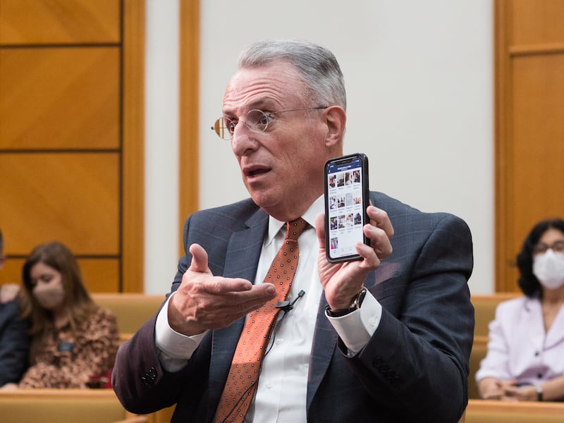 Elder Ulisses Soares speaks during a meeting in Rio de Janeiro, Brazil, on March 20, 2022,