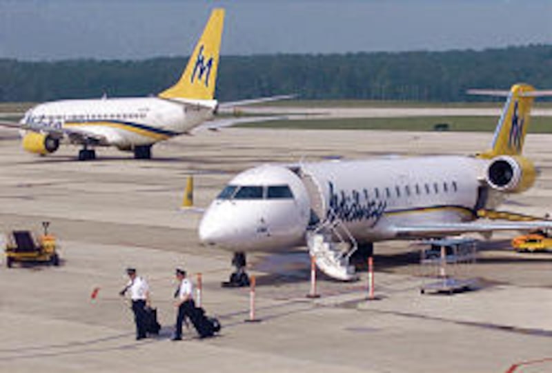 Midway Airlines, a regional carrier for US Airways, had 188 employees and flew 30 daily round trips.
