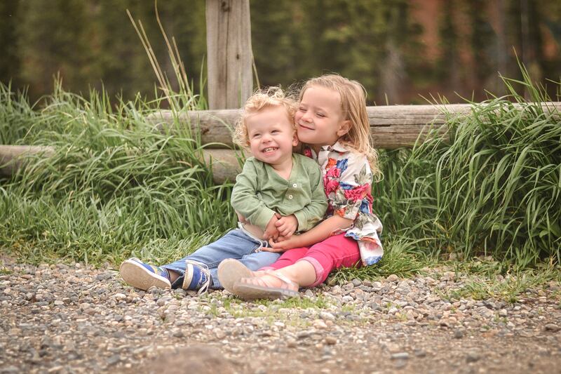 Braxton and Payton Charboneau. Their mom, Ashley, went back to work after Payton was born, but when Braxton was born, she became a stay-at-home mom.