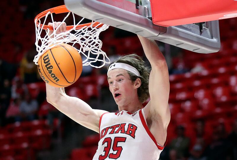 Will Utah Utes center Branden Carlson play against BYU on Saturday?