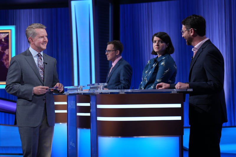 "Jeopardy!" host Ken Jennings chats with contestants featured on the show's 42nd season.