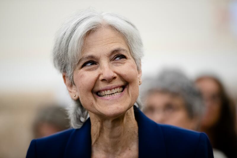 Green Party candidate Jill Stein is pictured at City Hall, in Philadelphia on Oct. 2, 2019.