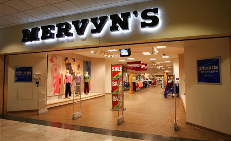 Department store chain Mervyns filed for bankruptcy protection on Tuesday. All of the company's 175 stores will remain open.